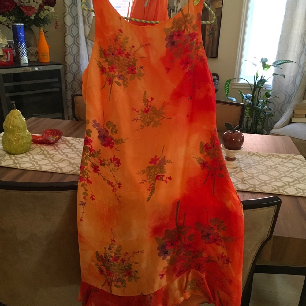 Elegant chiffon dress - Picture 4 of 8